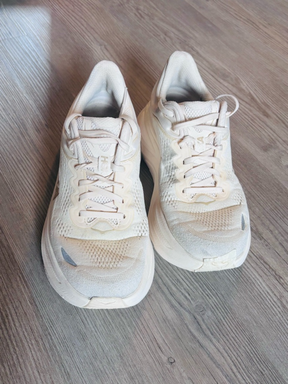 Hoka One One Men’s Cream/Beige Athletic Running Shoes